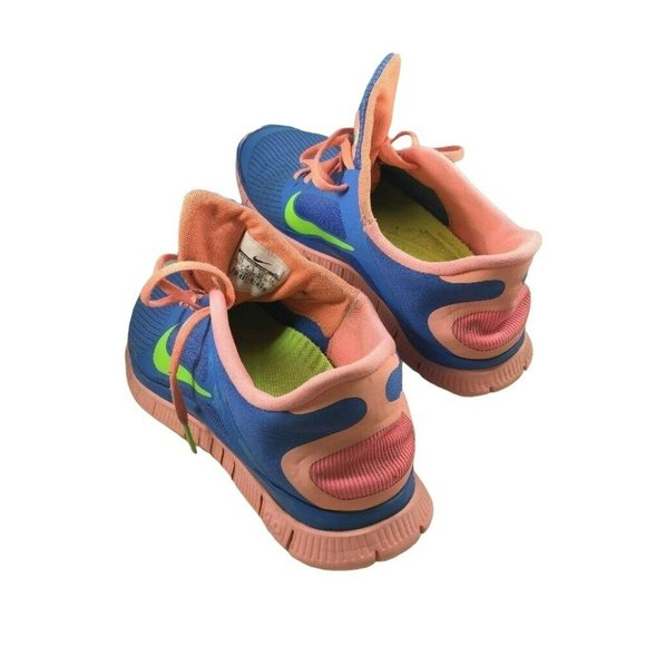 Nike Free 4.0 V3 Womens 11 Blue Lightweight 2013 Running Workout Training Shoes - Picture 6 of 11